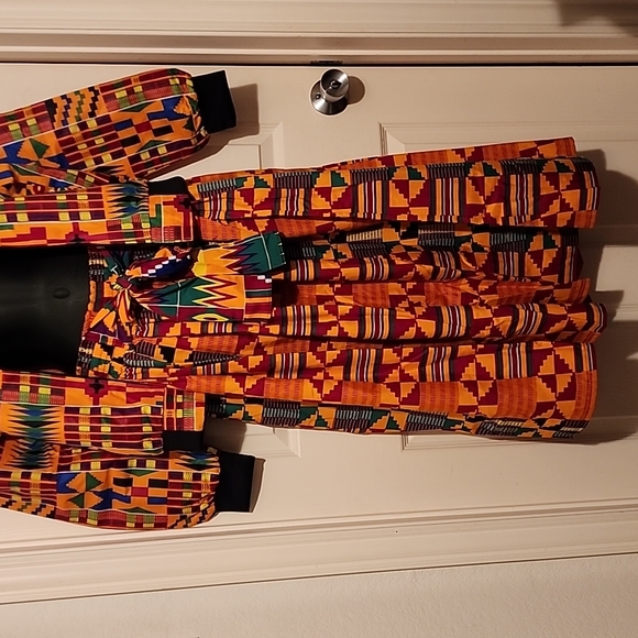 Ankara African Print Midi Skirt - Picture 3 of 5